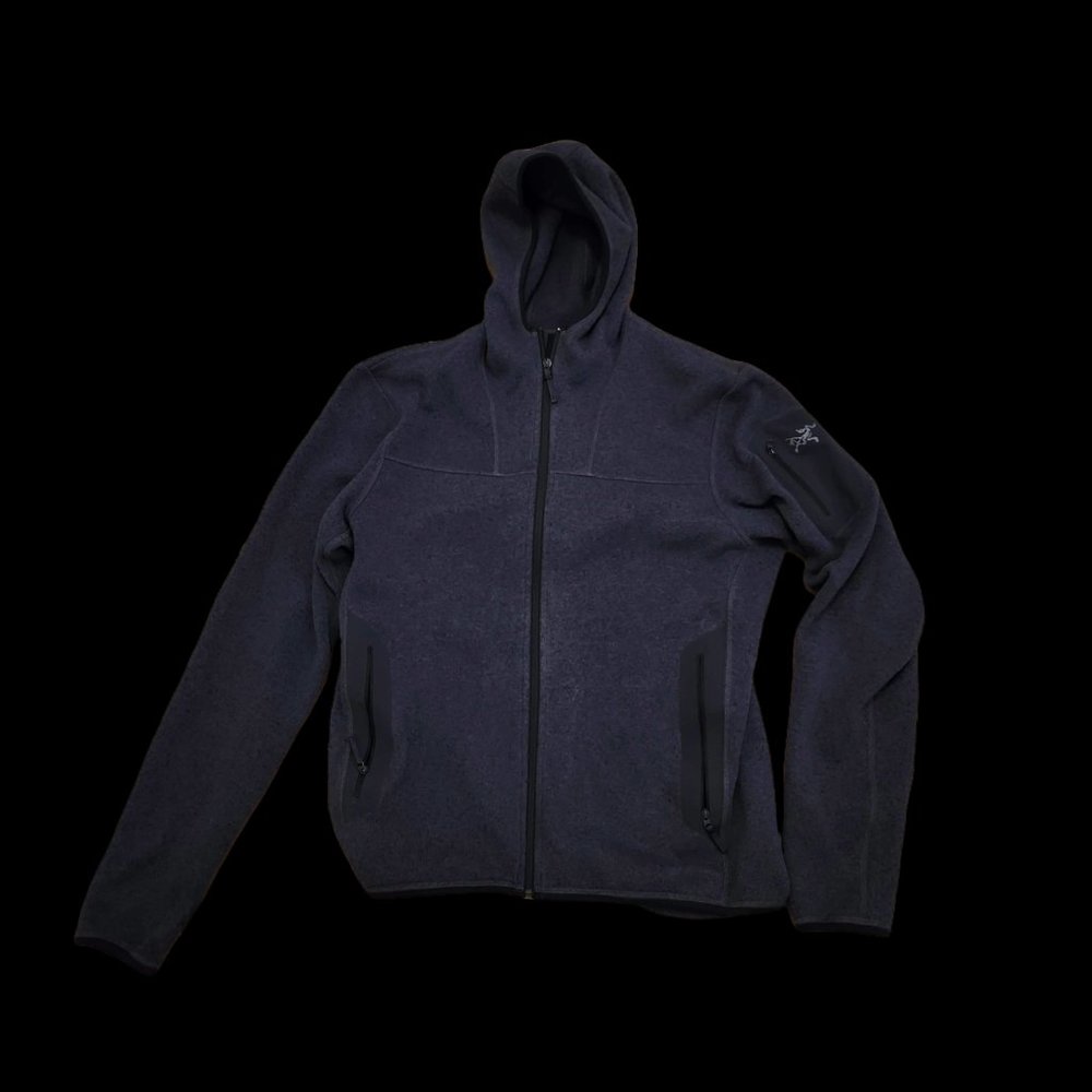 Arcteryx Covert Hoodie Black Sapphire Navy Men's Medium Zip Up